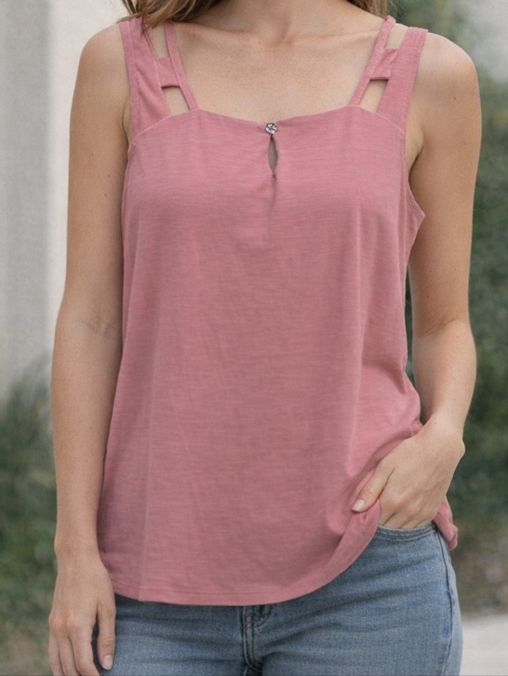 Atelier 29 Pink Double-Strap Camisole